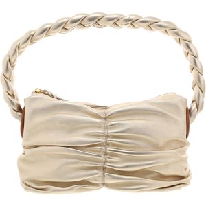 Mirna geraffte Leder Schulter Handtasche