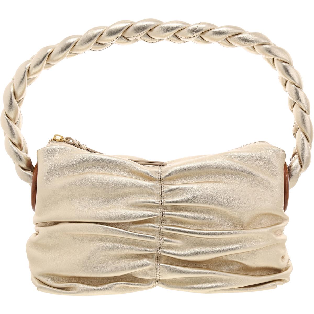 Mirna Ruched Leder Schulter Handtasche