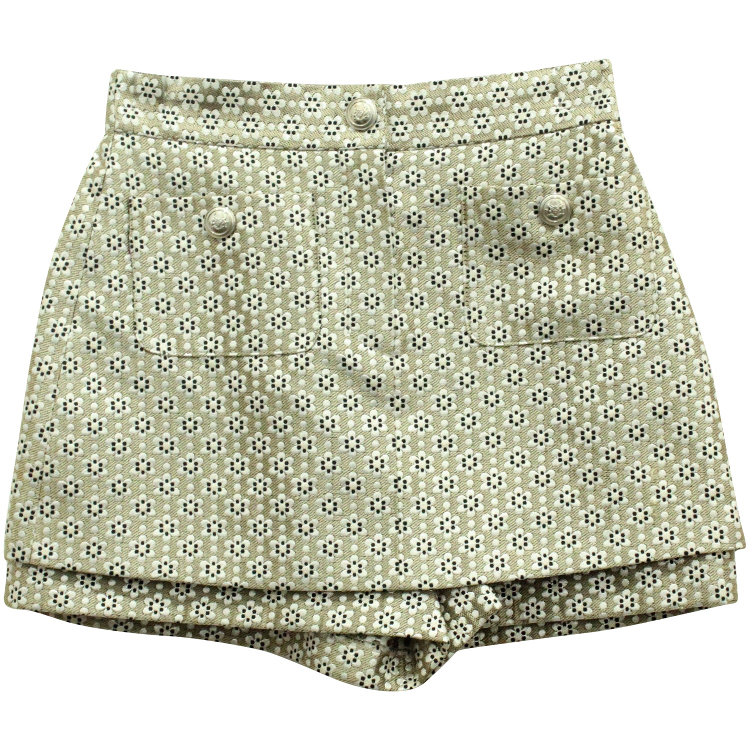 Maje Mit Blumenmuster bedruckte Overlay-Shorts aus mehrfarbigem Polyester