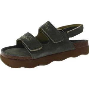 Bounce House Veloursleder Fußbett mit Fersenriemen Sandalen