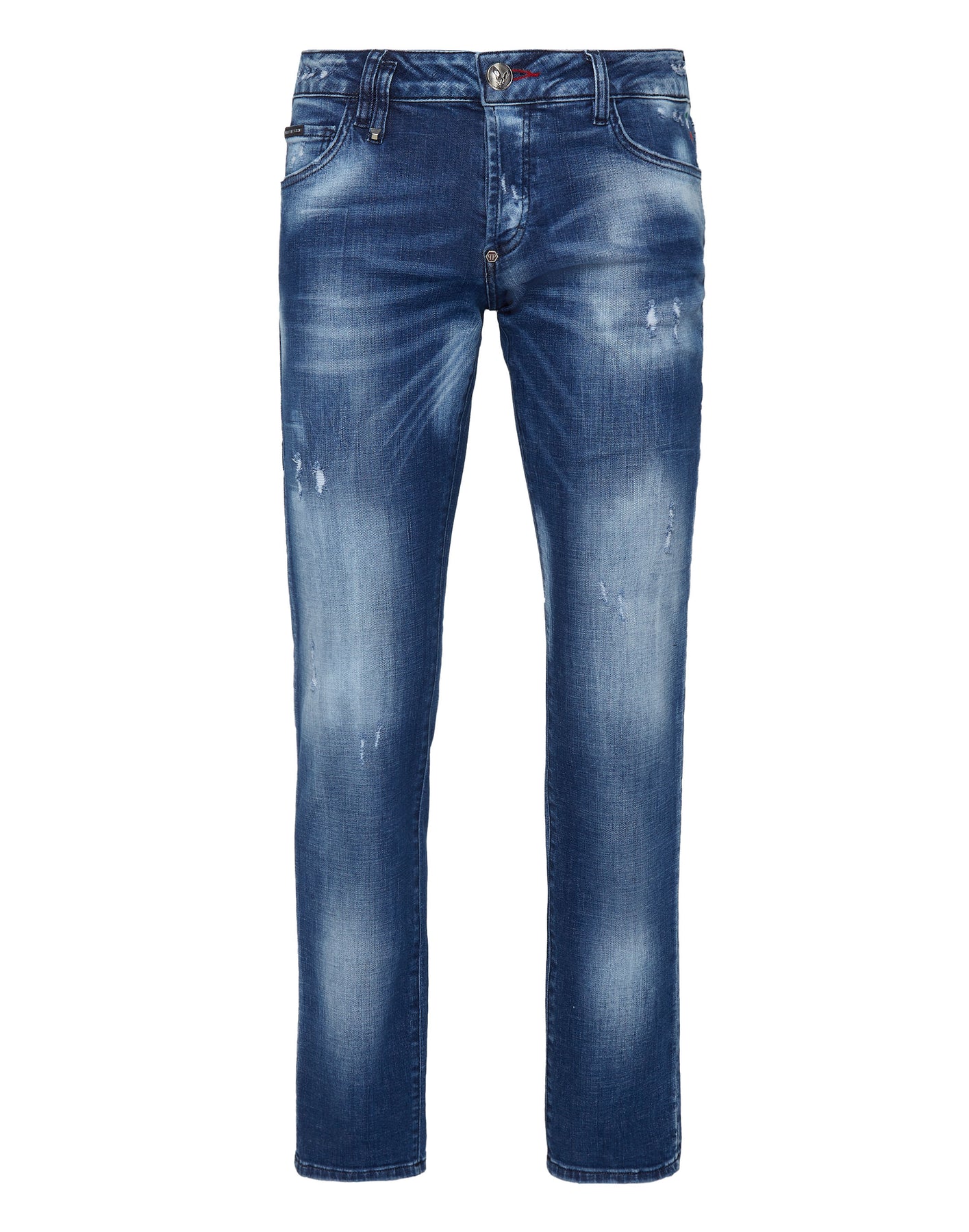 Jeanshose Straight Cut Supreme Zerstörte ikonische Plein