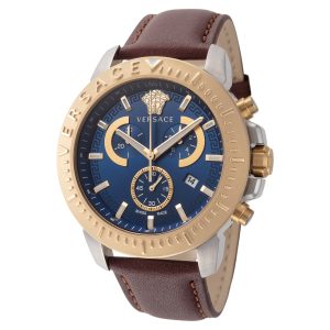 Versace Herren 45mm braun Quarzuhr