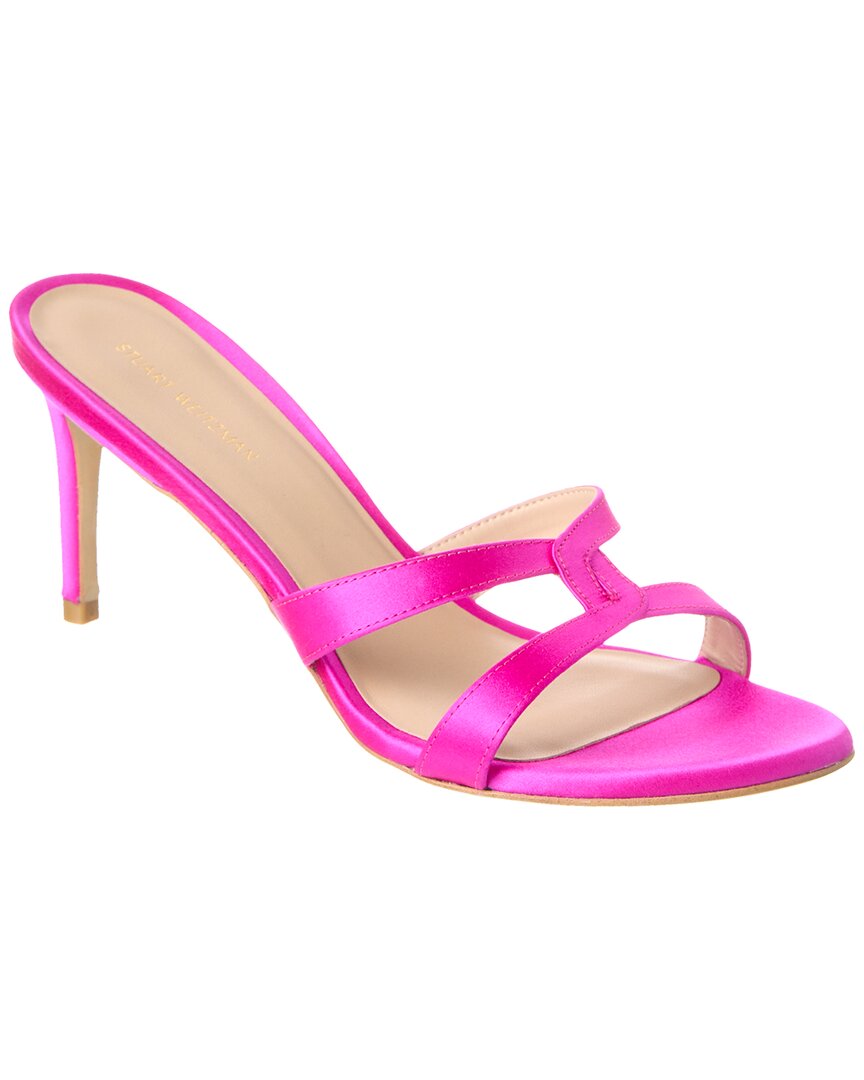 Stuart Weitzman Soiree Sleek 75 Satin Sandale