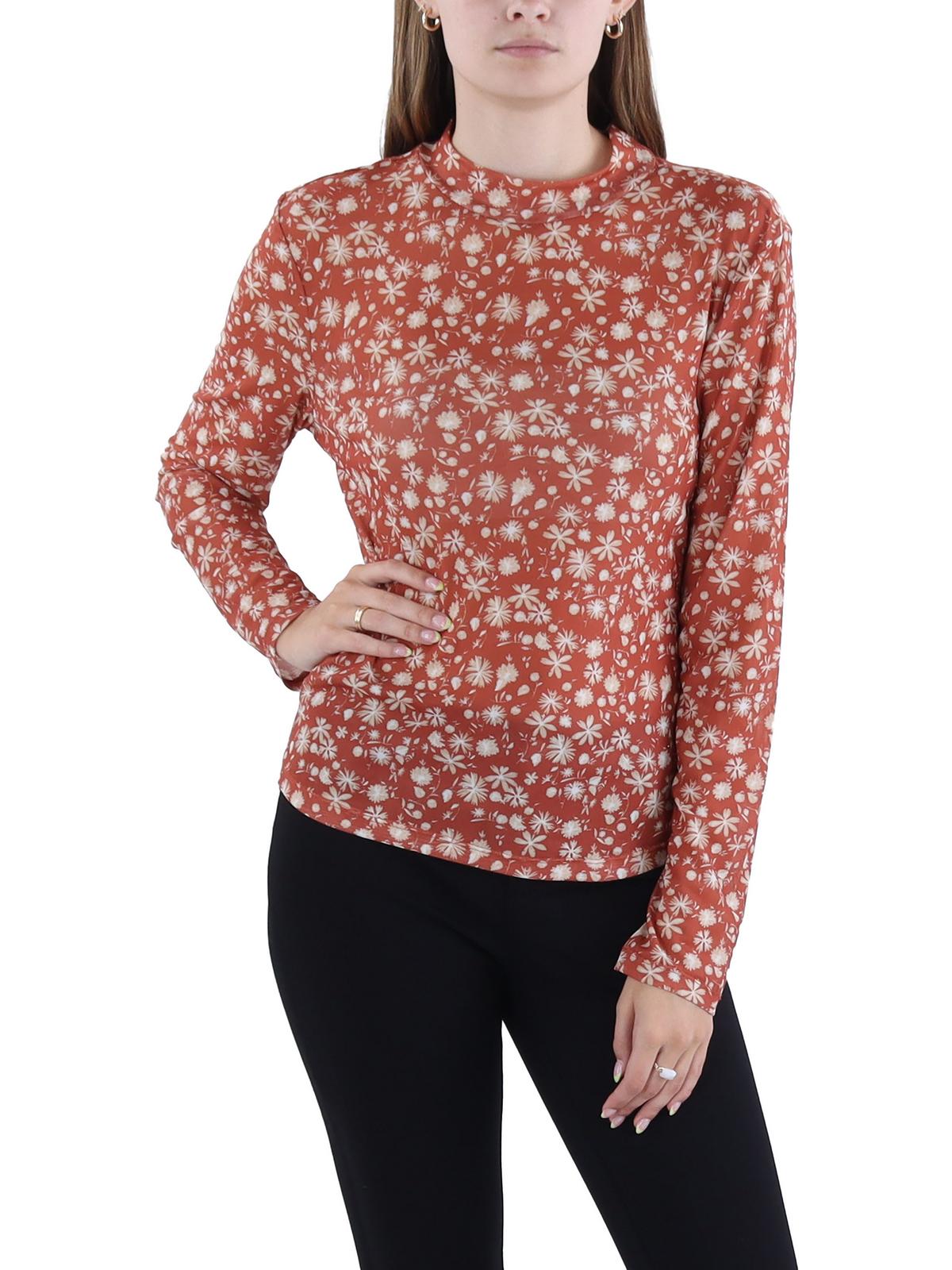 Petites Damen Bedrucktes Polyester Pullover Top