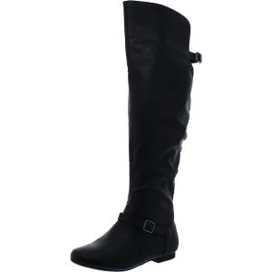 Tall Flat Over-The-Knee Stiefel