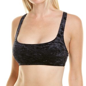 SHAN Velour Bralette Bikinioberteil