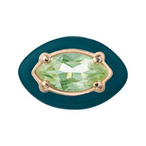 Bea Bongiasca Blume Funk 9K & Silber 1.66 ct. tw. Peridot Ohrstecker