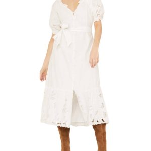 Marin Midikleid in weiß 7827085721660
