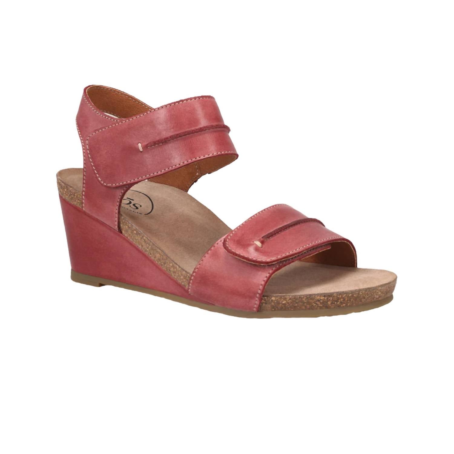 Damen Grund Sandalen in warmem Rot