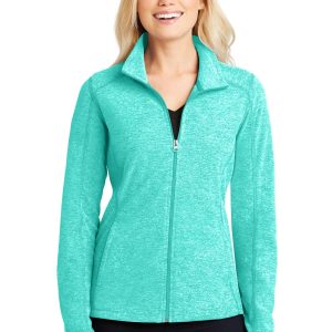 Port Authority Heather Microfleece-Jacke mit durchgehendem Reißverschluss für Damen. L235