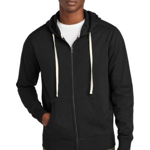 District Herren-Re-Fleece-Hoodie mit durchgehendem Reißverschluss DT8102