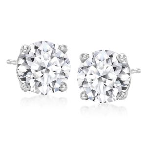 Ross-Simons Lab-Grown Diamant Ohrstecker in 14kt Weißgold