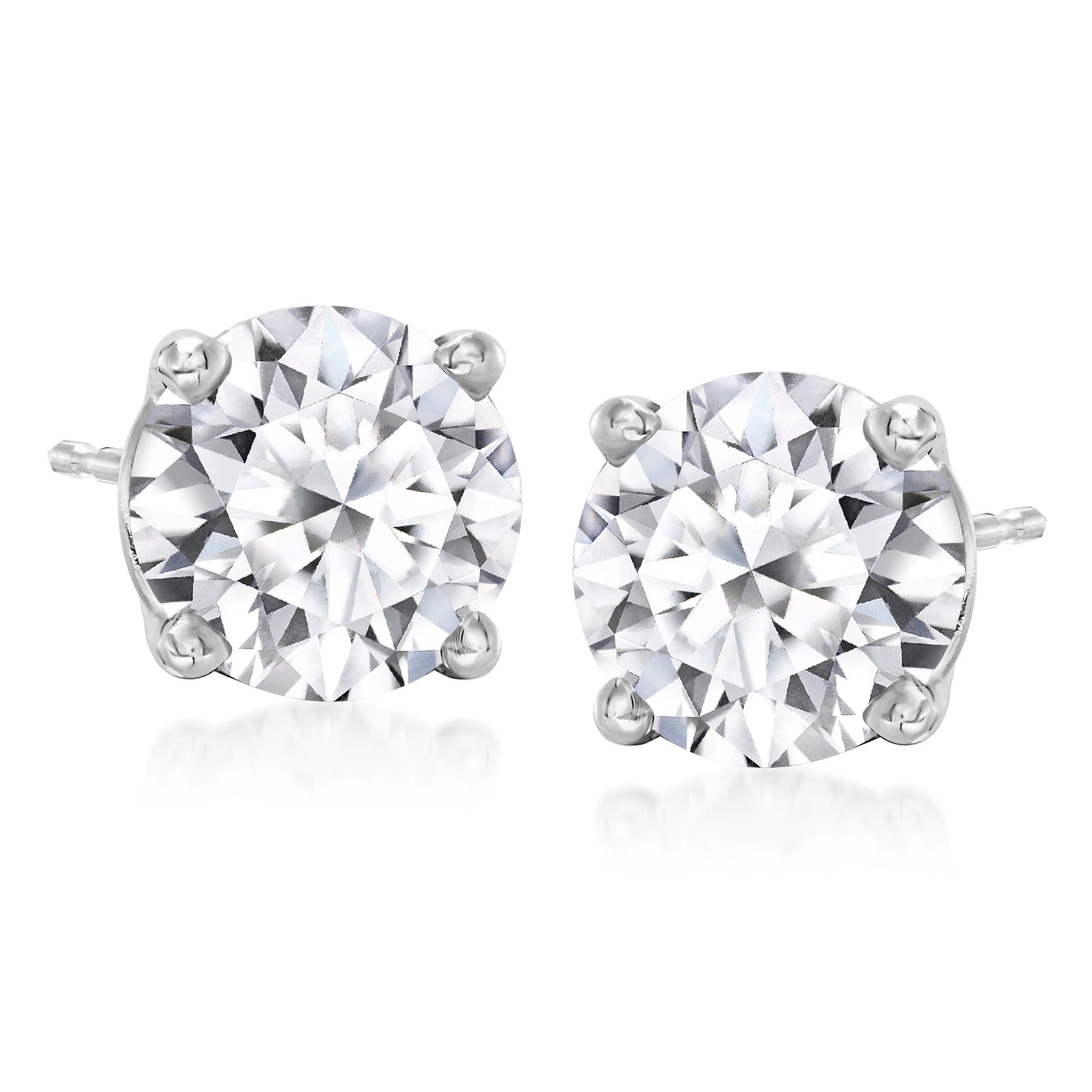 Ross-Simons Lab-Grown Diamant Ohrstecker in 14kt Weißgold