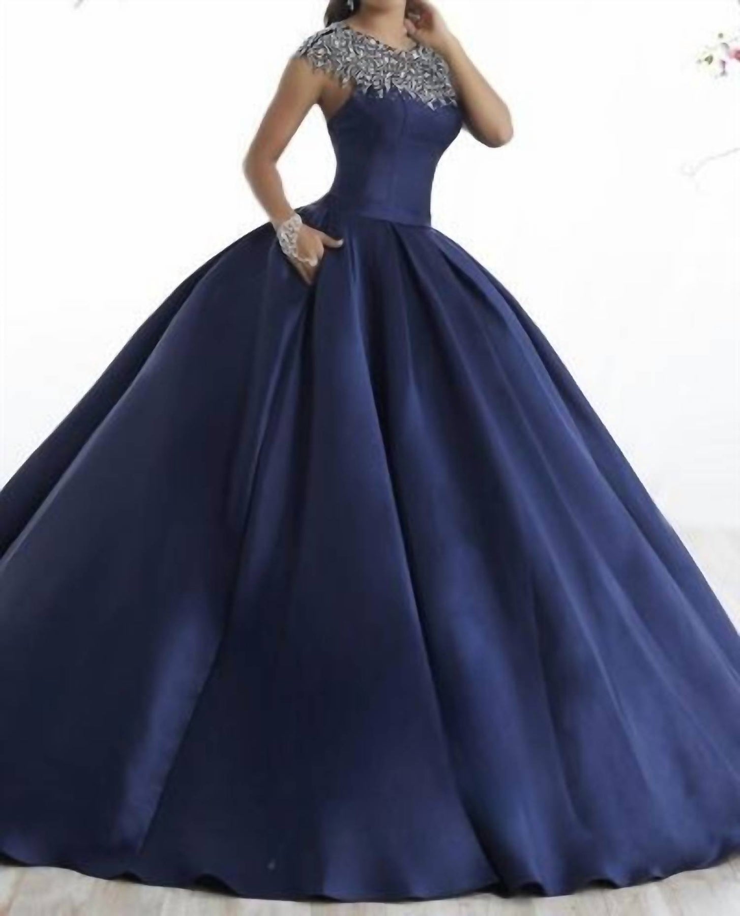 Quinceañera Kleid in Dunkelblau