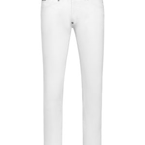 Denim Skinny Hose passen ikonische Plein 7670509469756