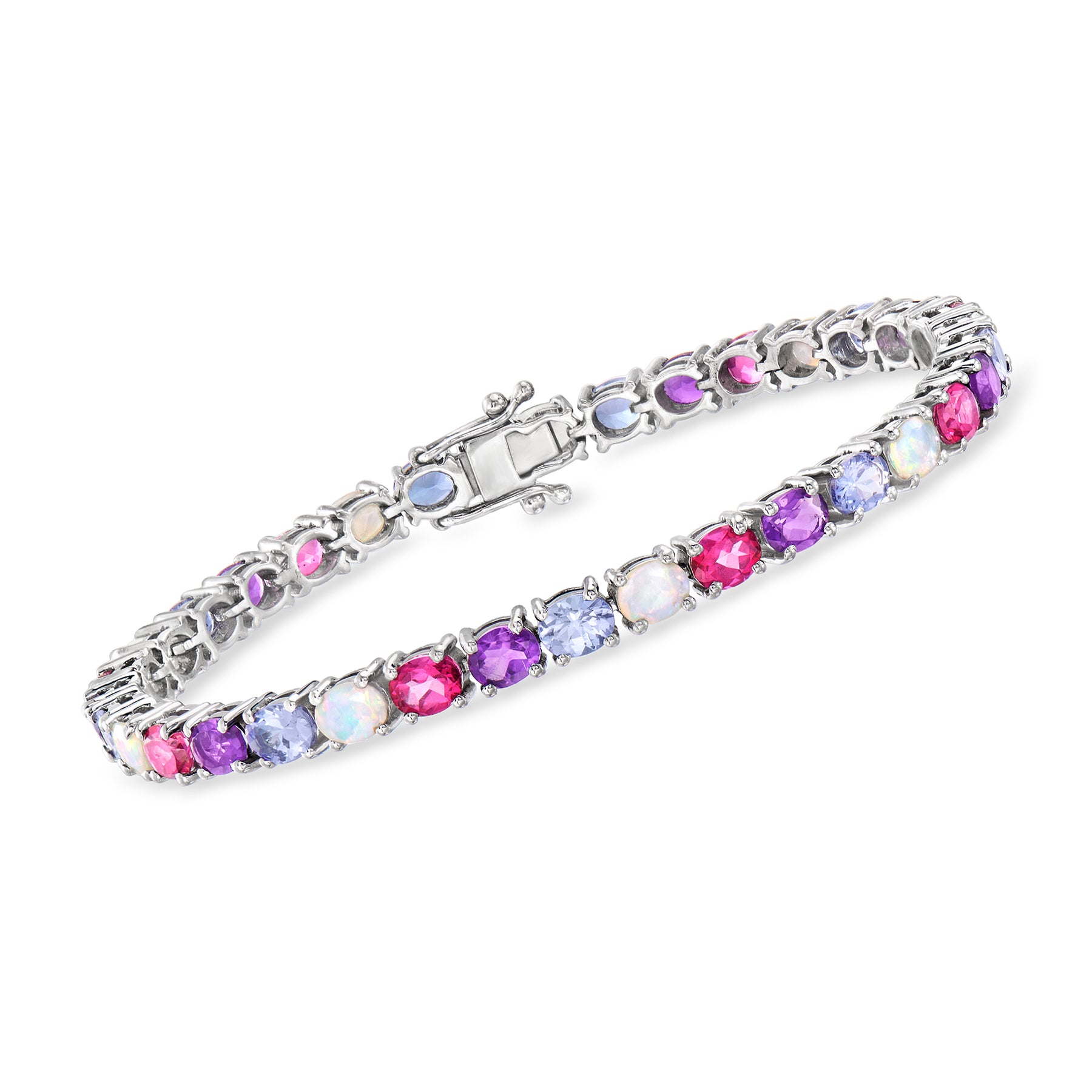 Ross-Simons Mehrfarbig-Gemstone Tennisarmband in Sterling Silber
