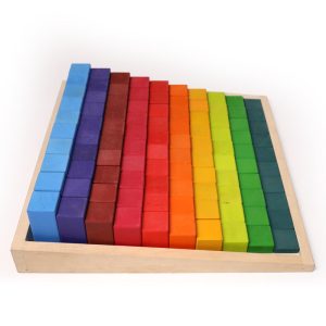 100 Stk STAINED Große Schrittzähler Holz Stapeln Bausteine