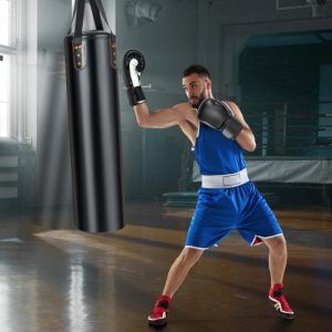 4- In-1 Hängendes Boxsack Set mit Boxhandschuhen und Deckenhaken