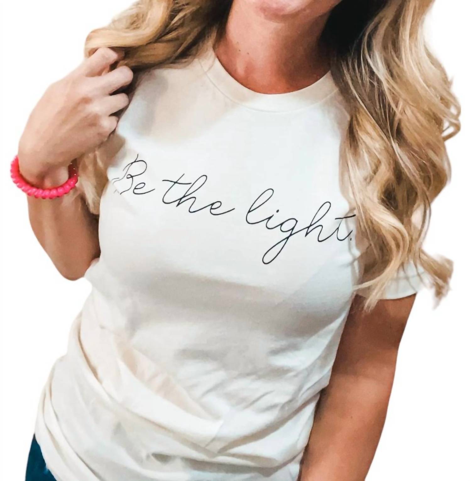 Sei das leichte T-Shirt in Weiß