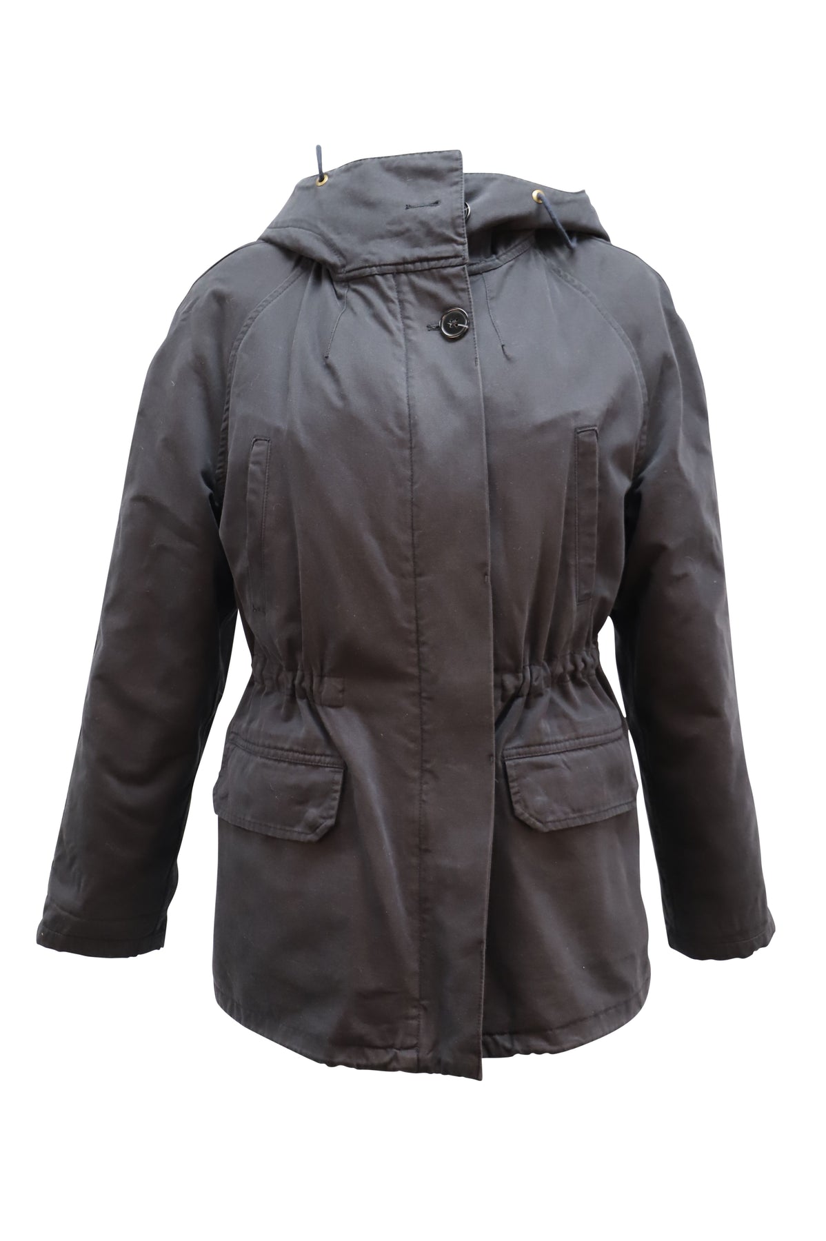 Yves Salomon Army Windbreaker Jacke aus schwarzem Polyester