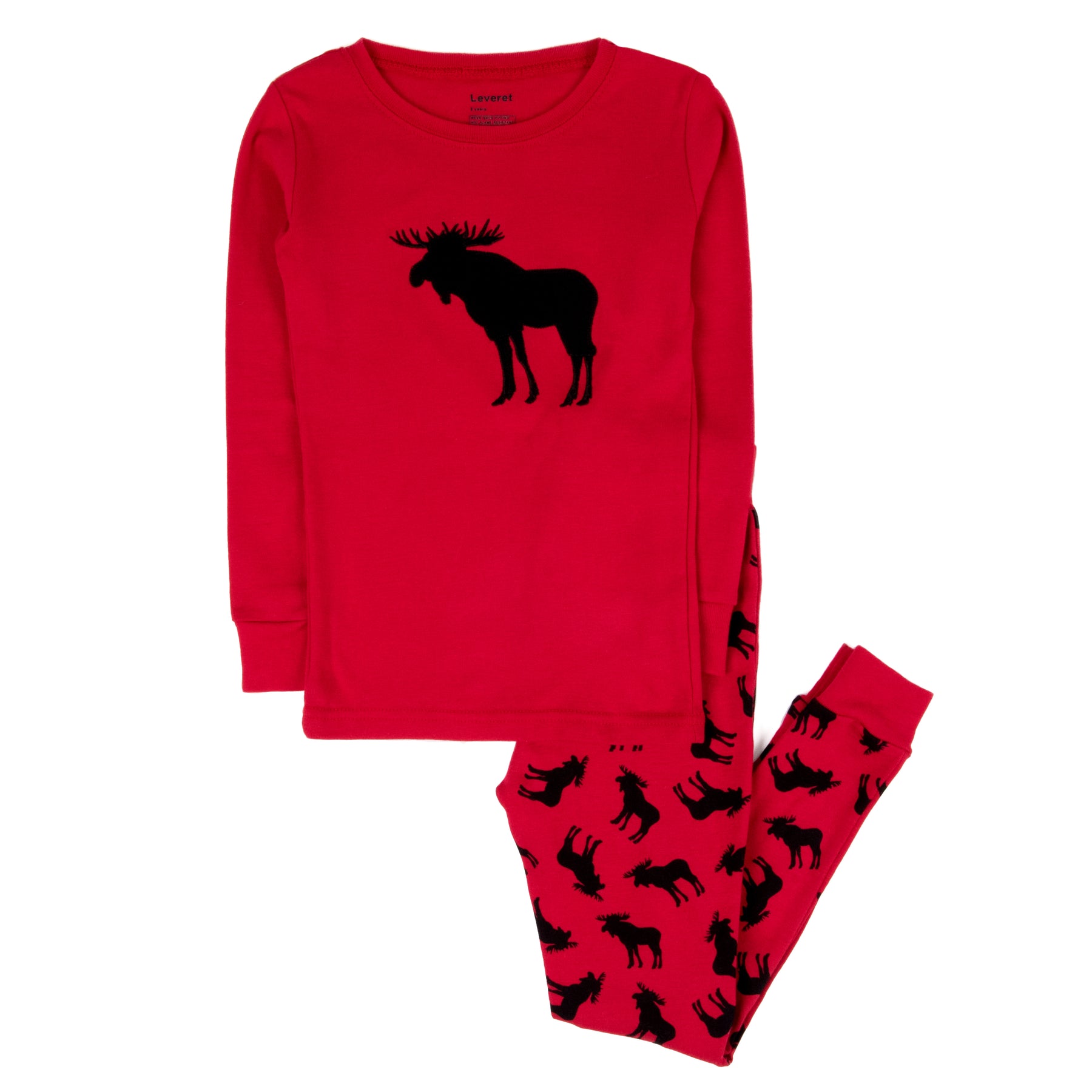 Weihnachten Kinder zwei Stück Baumwolle Pyjamas Elch