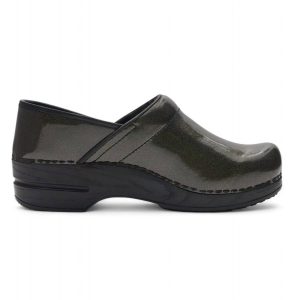 Damen Sabel Smart Schritt professionelle Clog im Patent Anthrazit