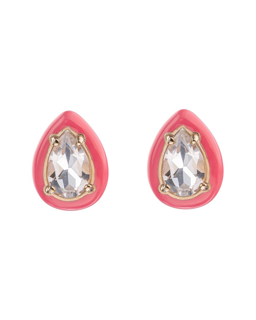 Bea Bongiasca Flower Funk 9K & Silber 1,58 ct. tw. Rock Kristall Ohrstecker