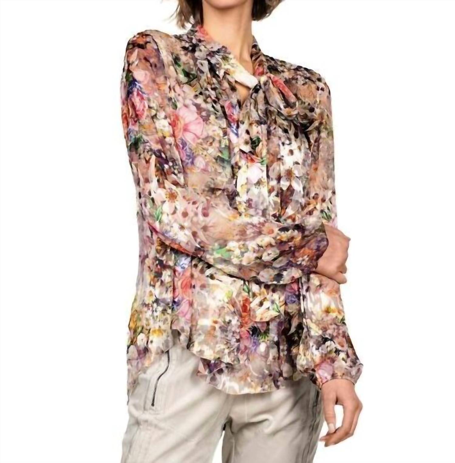 Schatten Rose Bluse in floralen