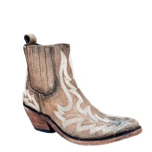 Damen simone genähten Stiefeletten in braun 7827114885180