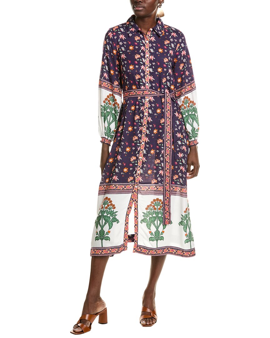 Garrie B Midikleid mit Knöpfen