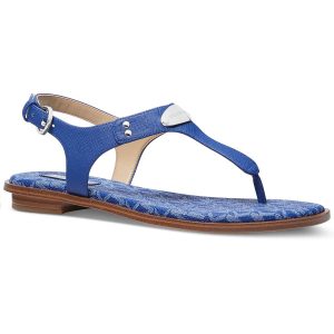 MK Plate Kunstleder mit Fersenriemen String Sandalen