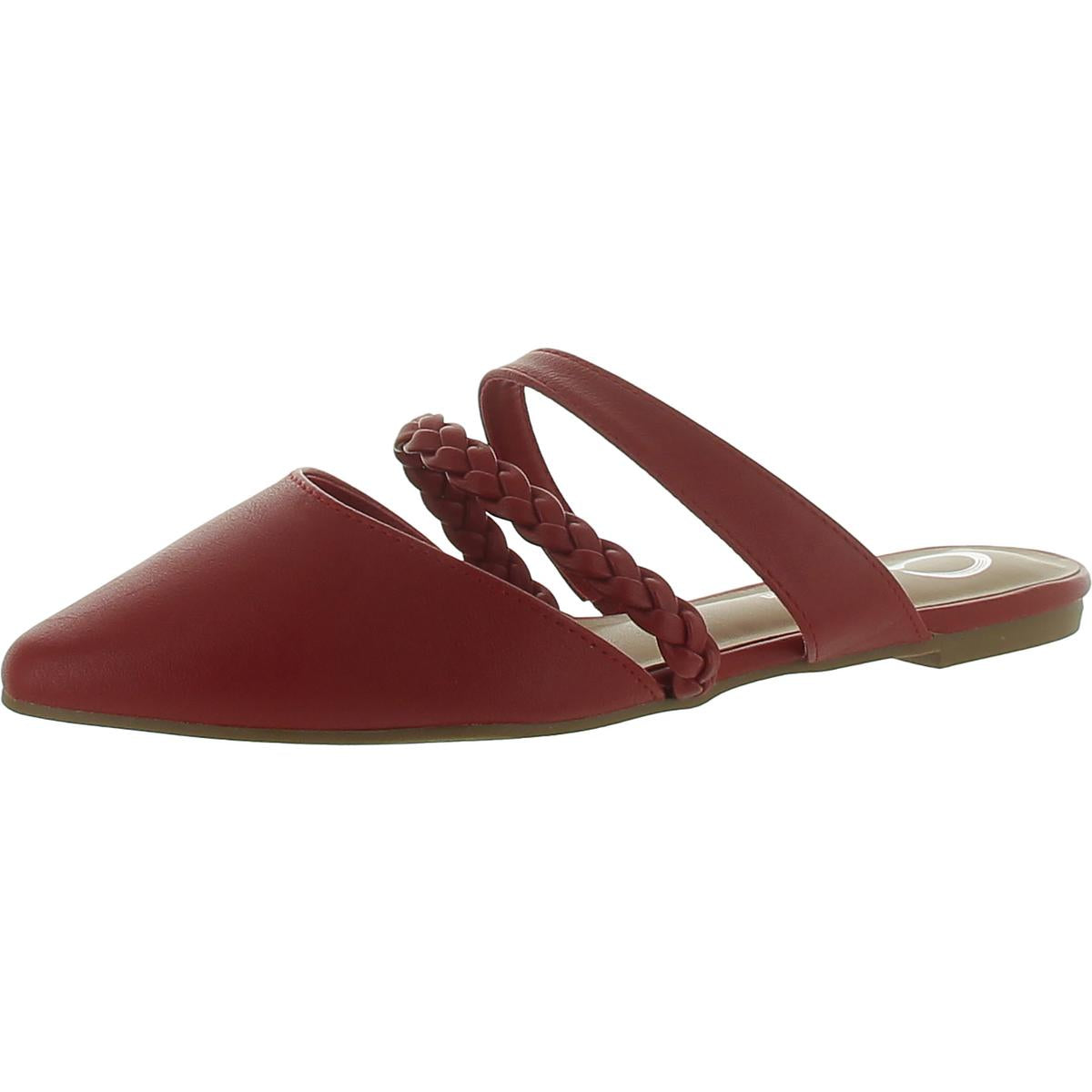 Sandalen aus Kunstleder mit Spitze