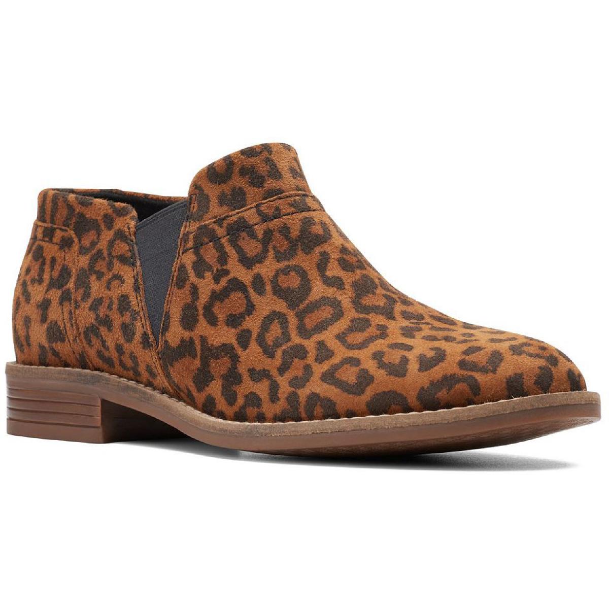 Camzin Mischung Stiefeletten aus Wildleder mit Tiermotiv