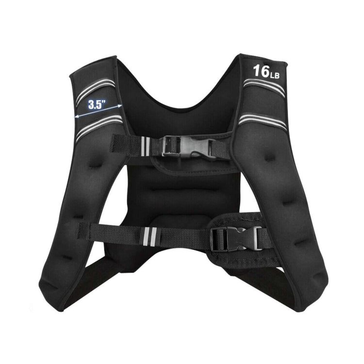 Workout gewichtete Weste mit Mesh Tasche verstellbare Schnalle-16 lbs