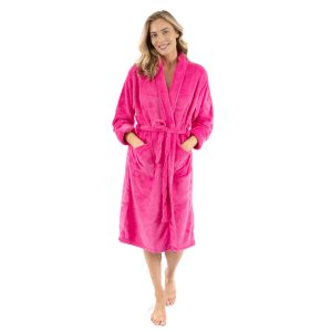 Damen Fleece Bademantel
