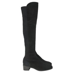 Stuart Weitzman Tia Over-The-Knee Stiefel in schwarz Wildleder