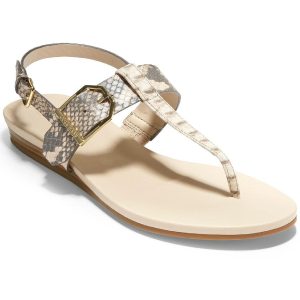 Francine Leder mit Fersenriemen flache Sandalen
