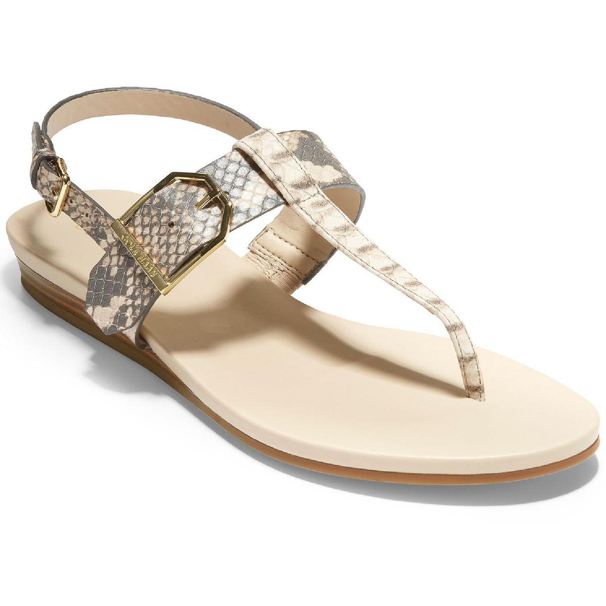 Flache Sandalen aus Leder von Francine