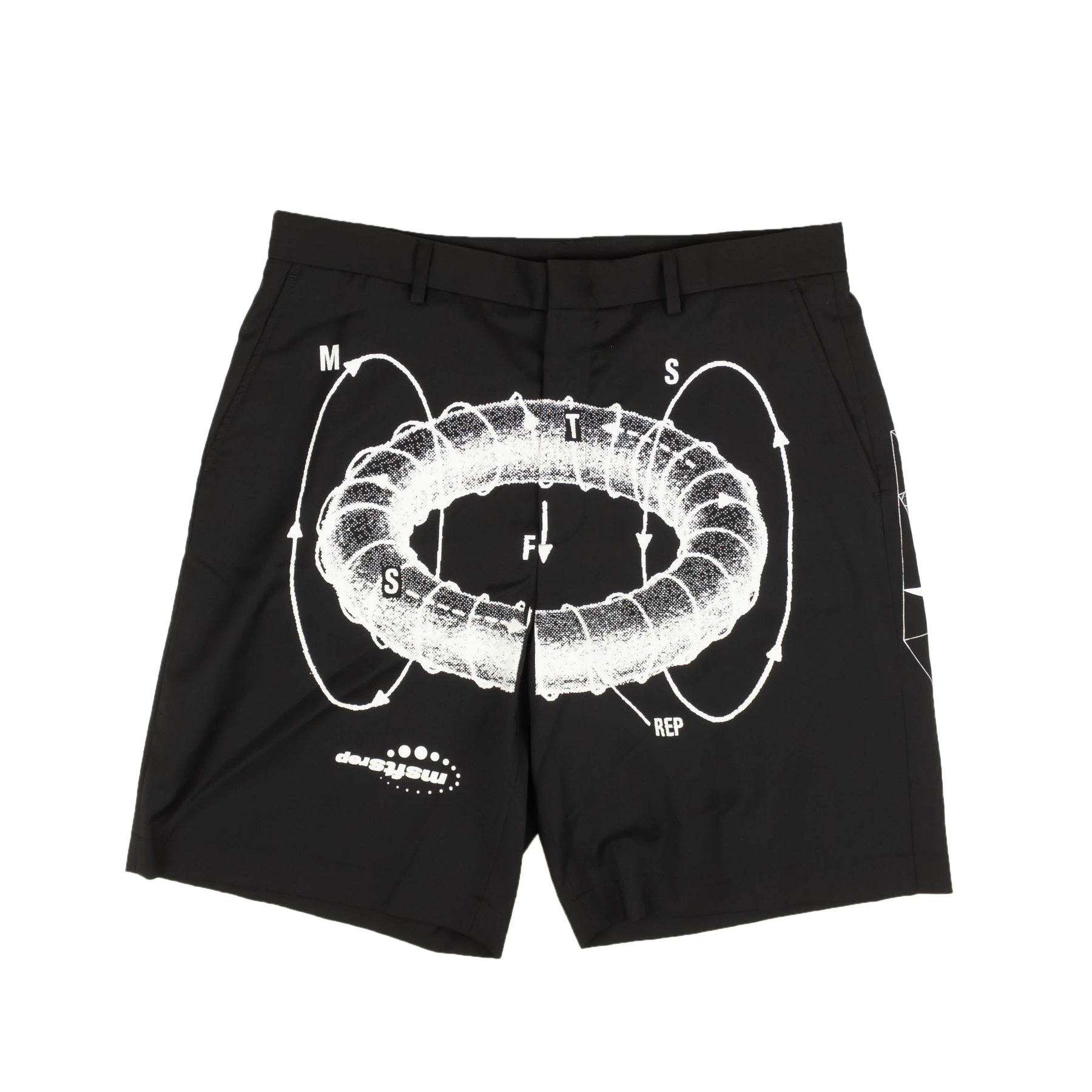 Msfts Rep Suit Short Swonprint – Schwarz/Weiß