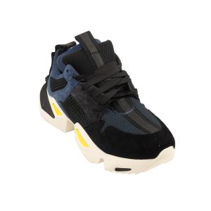 Unravel Project Sneaker aus Mesh-Wildleder – Schwarz/Marine