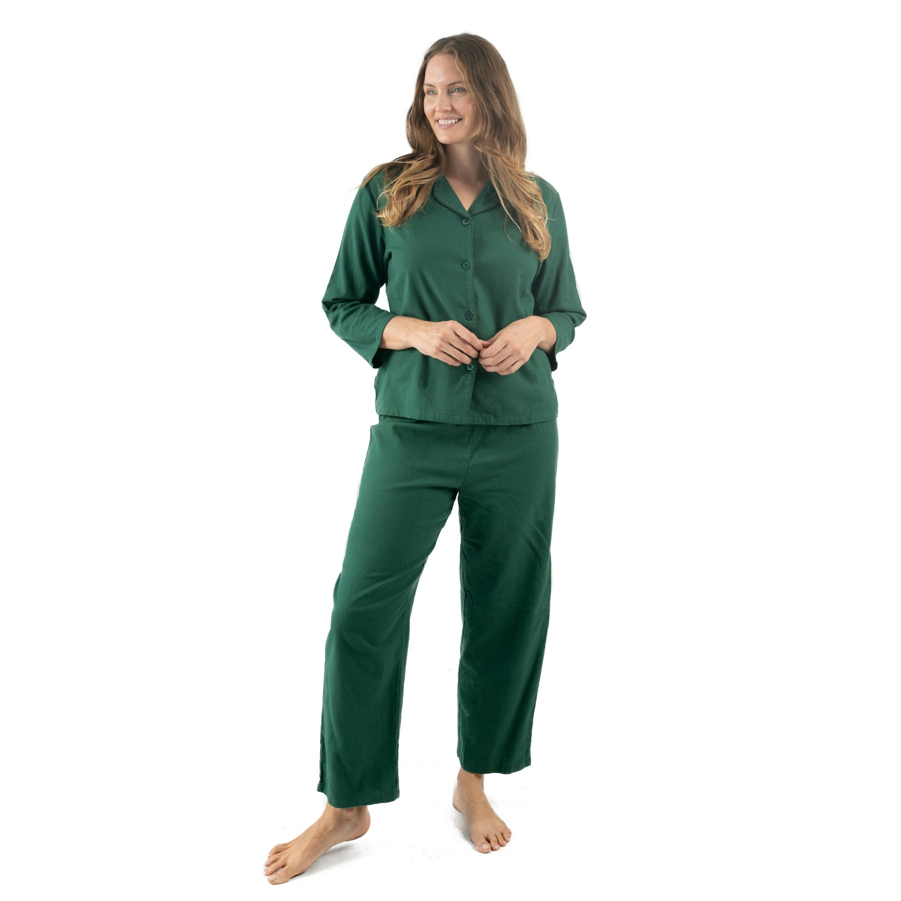 Damen Zwei Stück Flanell Pyjamas