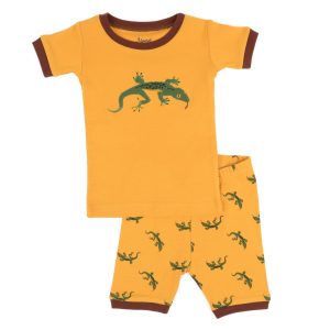 Kinder zwei Stück Baumwolle kurze Pyjamas Eidechse
