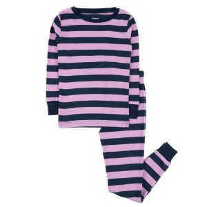Kinder zwei Stück Baumwolle Pyjama Mädchen gestreift