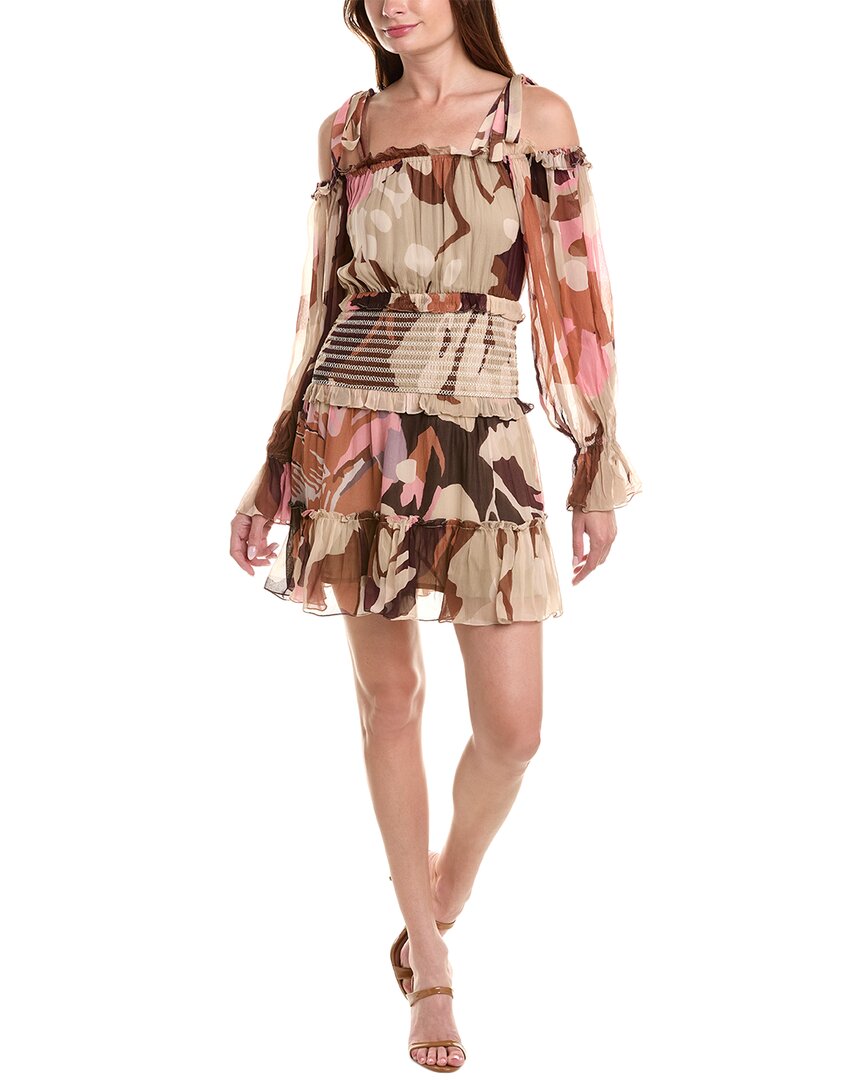 Rokoko Sand A-Linie Kleid