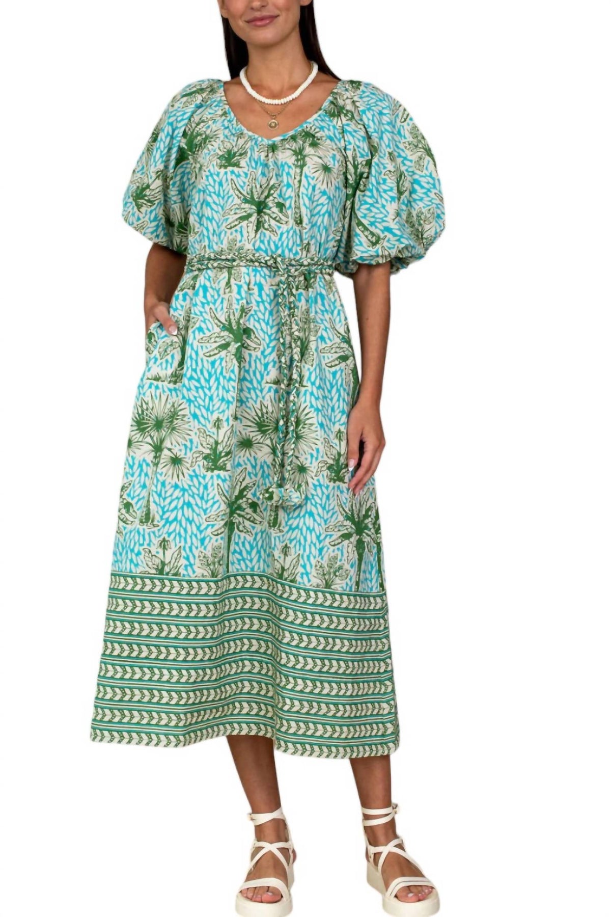 Penny Kleid in Insel Palme