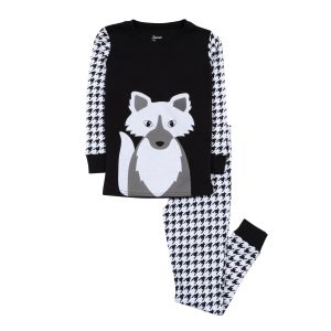 Kinder zwei Stück Baumwolle Pyjamas voll Fuchs