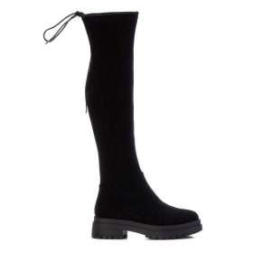 Damen Wildleder Stiefel in schwarz 7764938653756