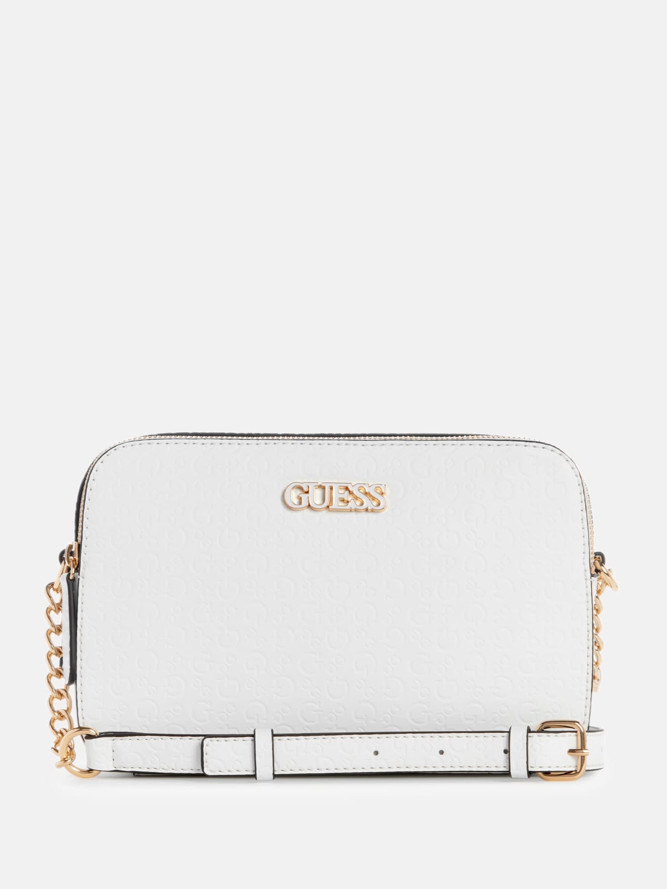 Zakaria Embossed Logo Doppel-Zip Crossbody