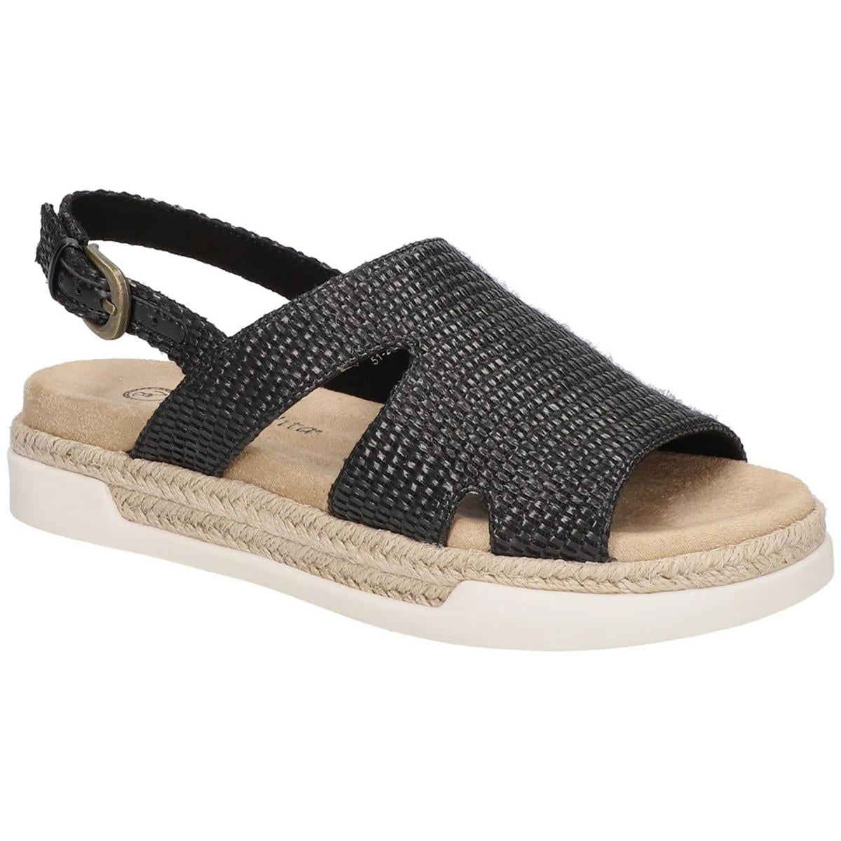 Kato Woven Slingback-Sandalen mit offener Zehenpartie