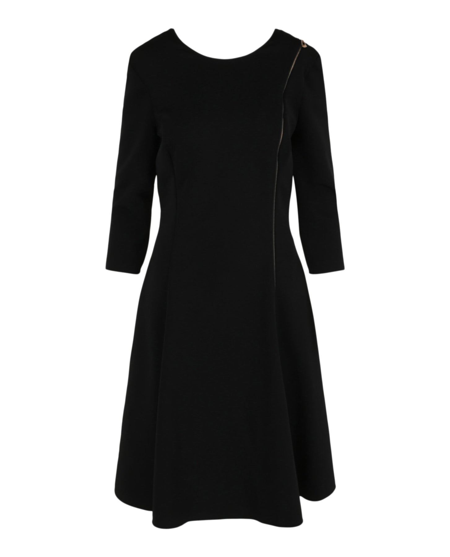 Reißverschluss Detail Swing Kleid